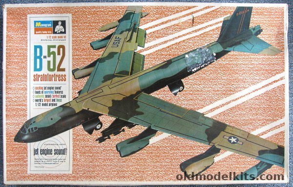 Monogram 1/72 Boeing B-52 Stratofortress with Jet Sound, PA215 plastic model kit